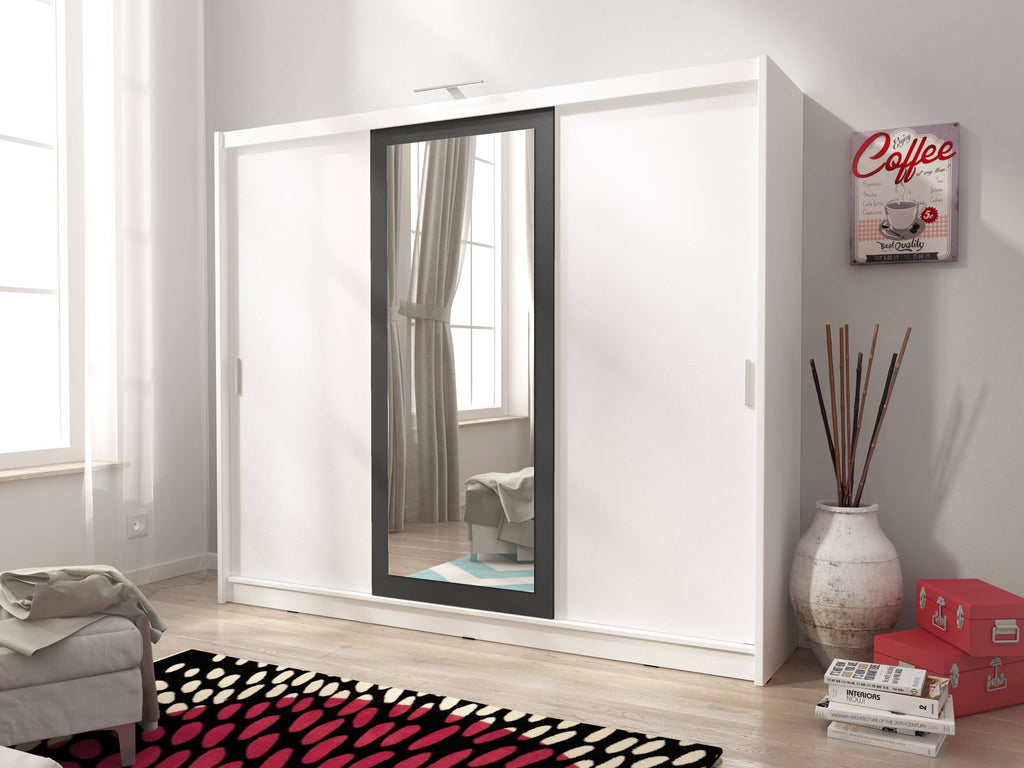 Arte-N Wiki IX 200cm Sliding Door Wardrobe - 2 Colours