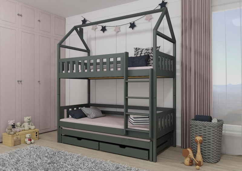 Iga Bunk Bed with Trundle and Storage