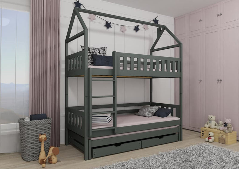 Iga Bunk Bed with Trundle and Storage