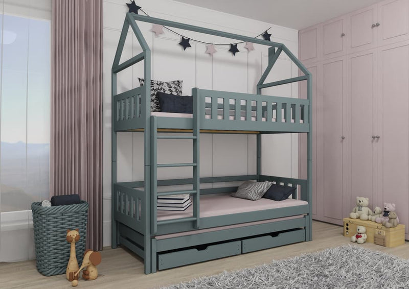 Iga Bunk Bed with Trundle and Storage