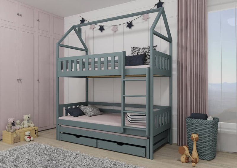 Iga Bunk Bed with Trundle and Storage