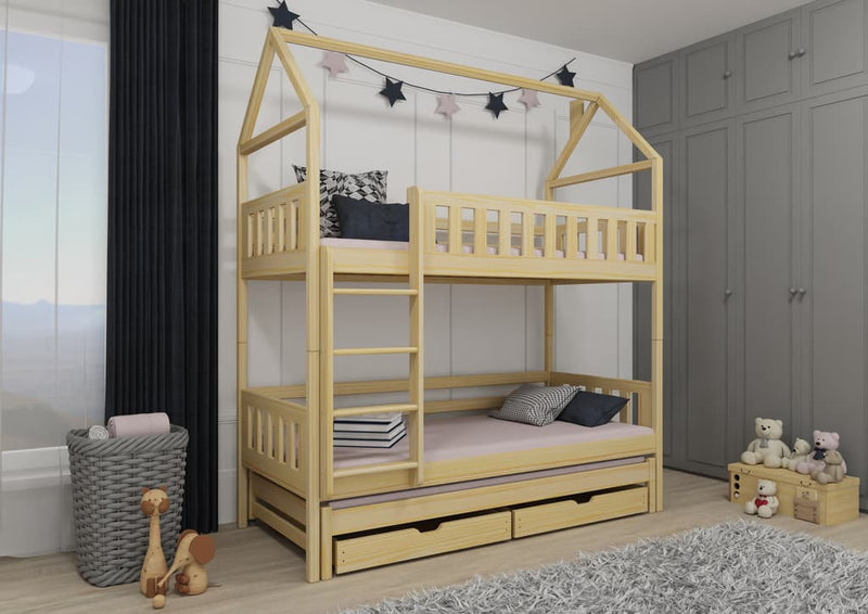 Iga Bunk Bed with Trundle and Storage