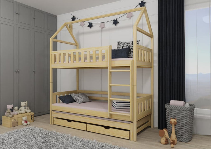 Iga Bunk Bed with Trundle and Storage