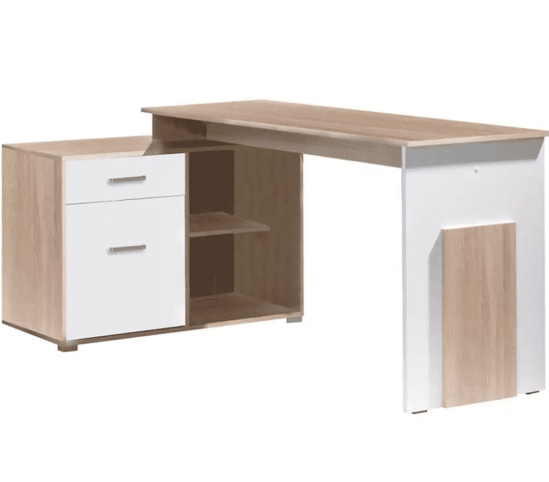 Como 60 Corner Desk 110cm [White] - White Background