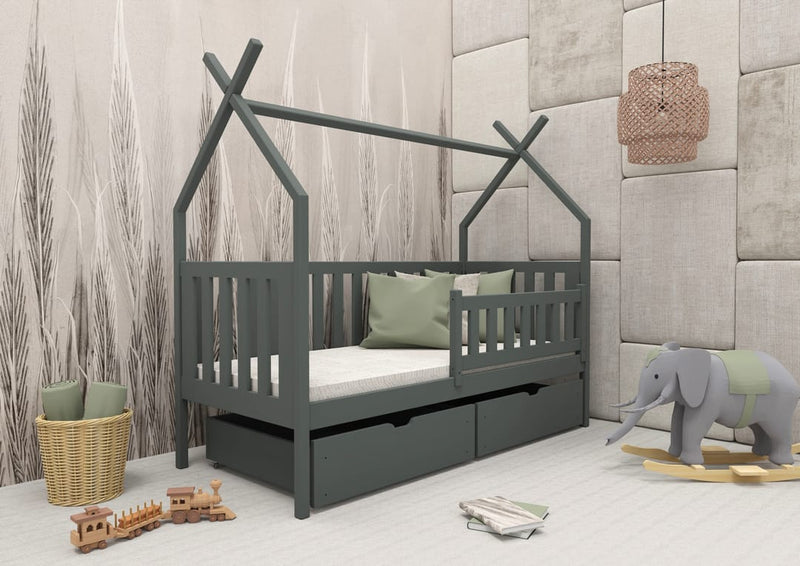 Wooden Single Bed Simba with Storage