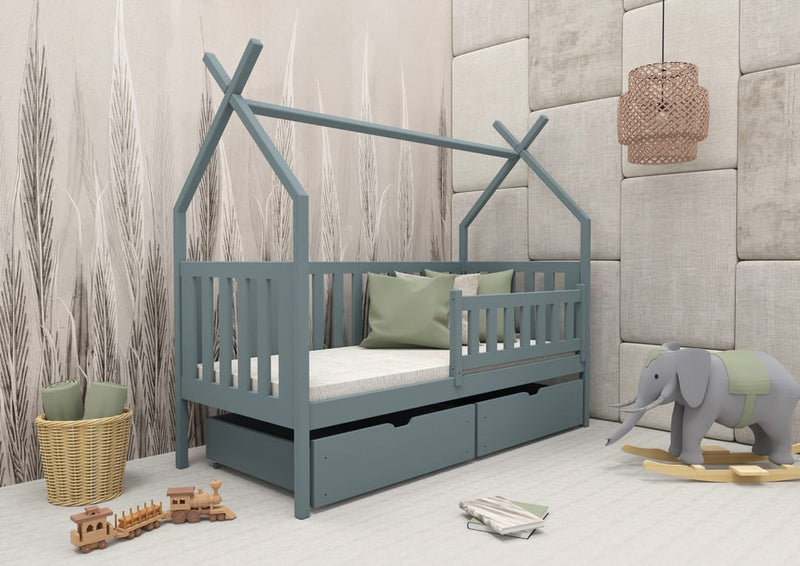 Wooden Single Bed Simba with Storage