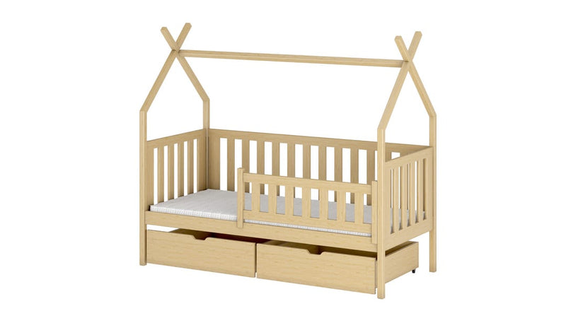 Wooden Single Bed Simba with Storage